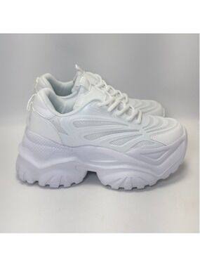 Women's Unbranded Platform Sneakers White Size 9